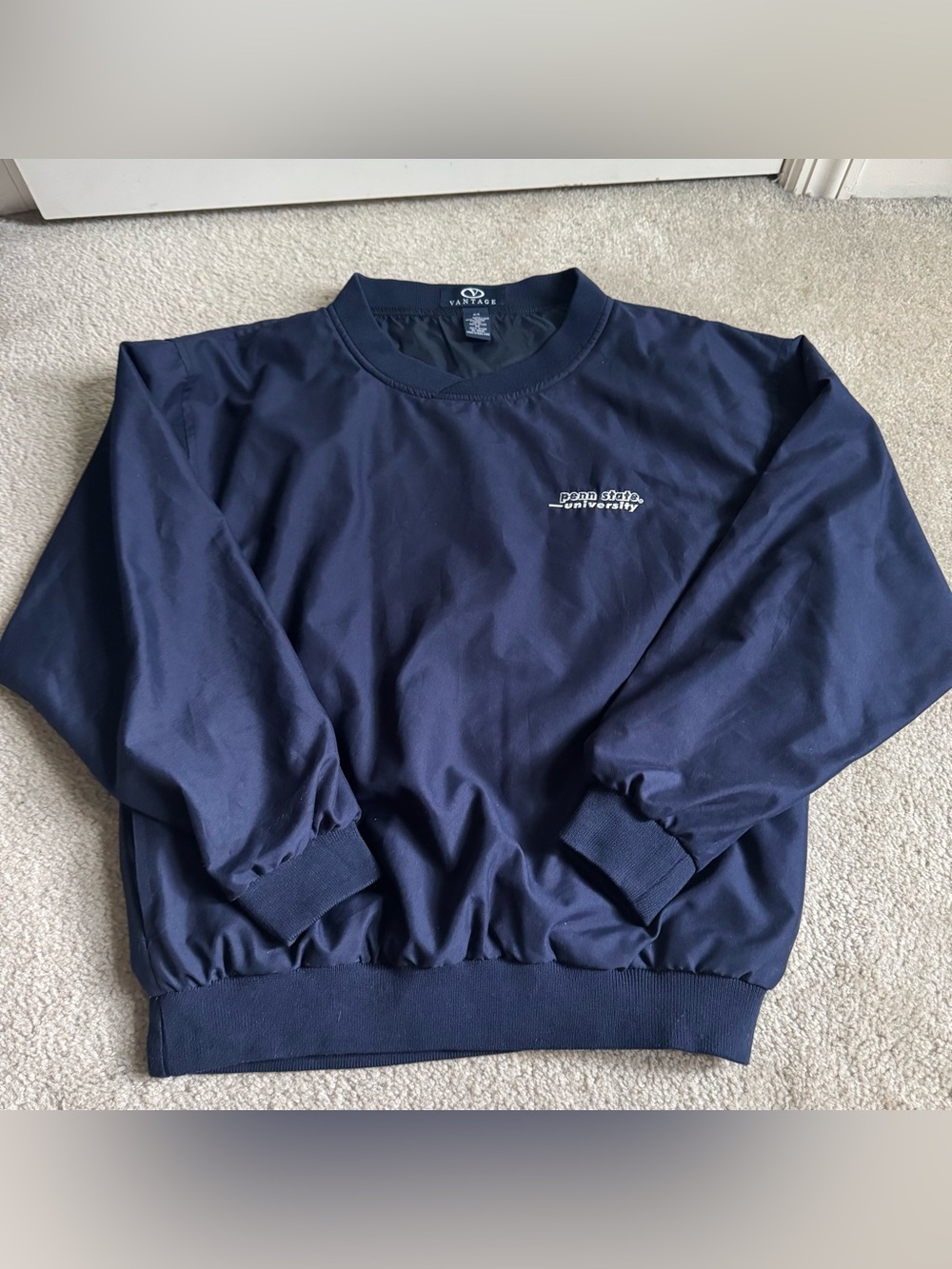 Vintage Penn State University PSU Pullover Windbreaker Jacket